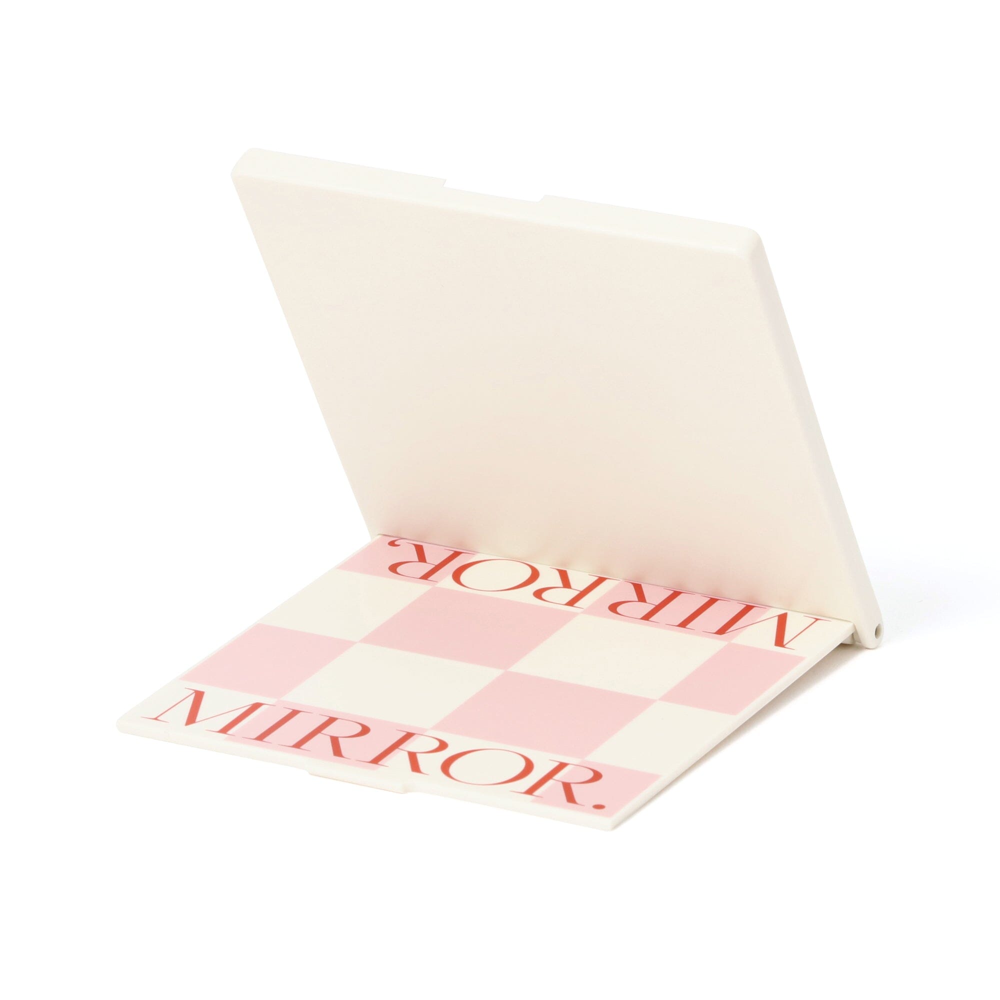 Pink Face Check Mirror - Portable Makeup Mirror with LED Light for Perfect Makeup Application at Home & Travel | Ideal for Vanity, Bathroom, and On-the-Go Touch Ups