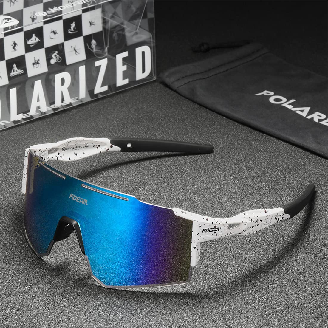 Polarized Sports Sunglasses for Men, Women & Youth - UV Protection Baseball, Softball, Cycling & Running Sunglasses for Outdoor Activities