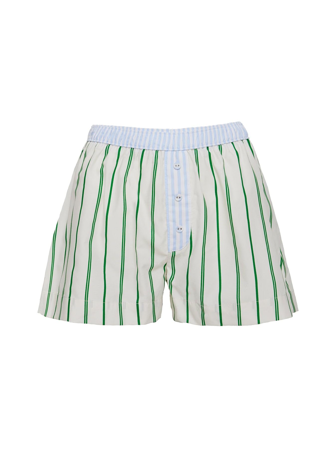 Women's Y2K Boxer Shorts - Low Rise Striped Pajama Shorts & Lounge Pants in Plaid Gingham Print | Perfect for Sleepwear, Loungewear & Casual Home Wear
