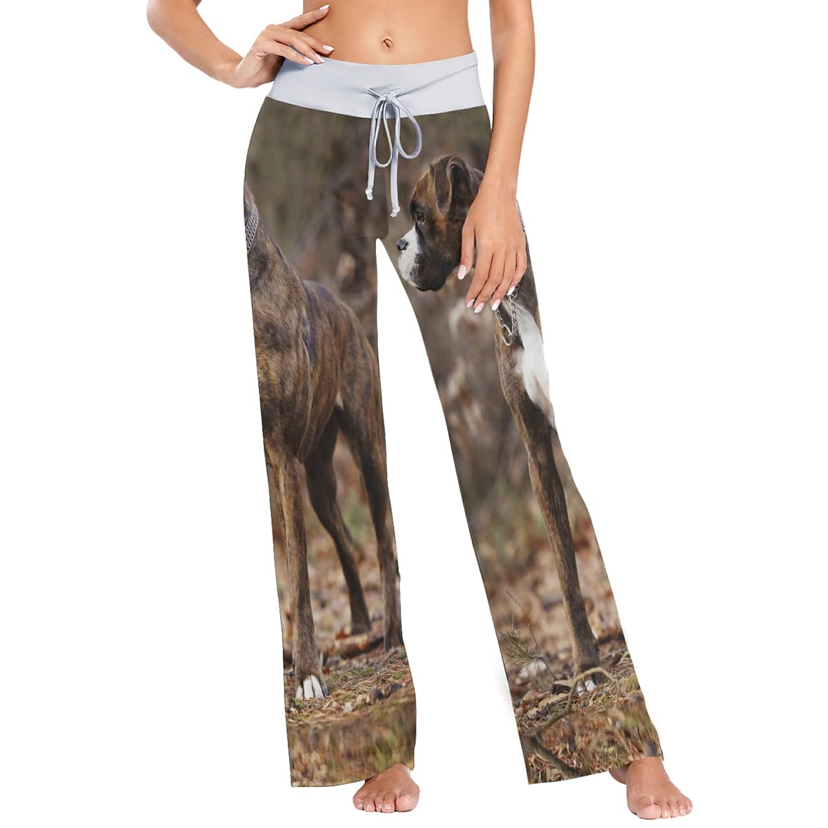 Women's Loose Casual Comfy Pajama Pants with Drawstring - Palazzo Wide Leg Lounge Pants for Sleep, Yoga & Home Relaxation