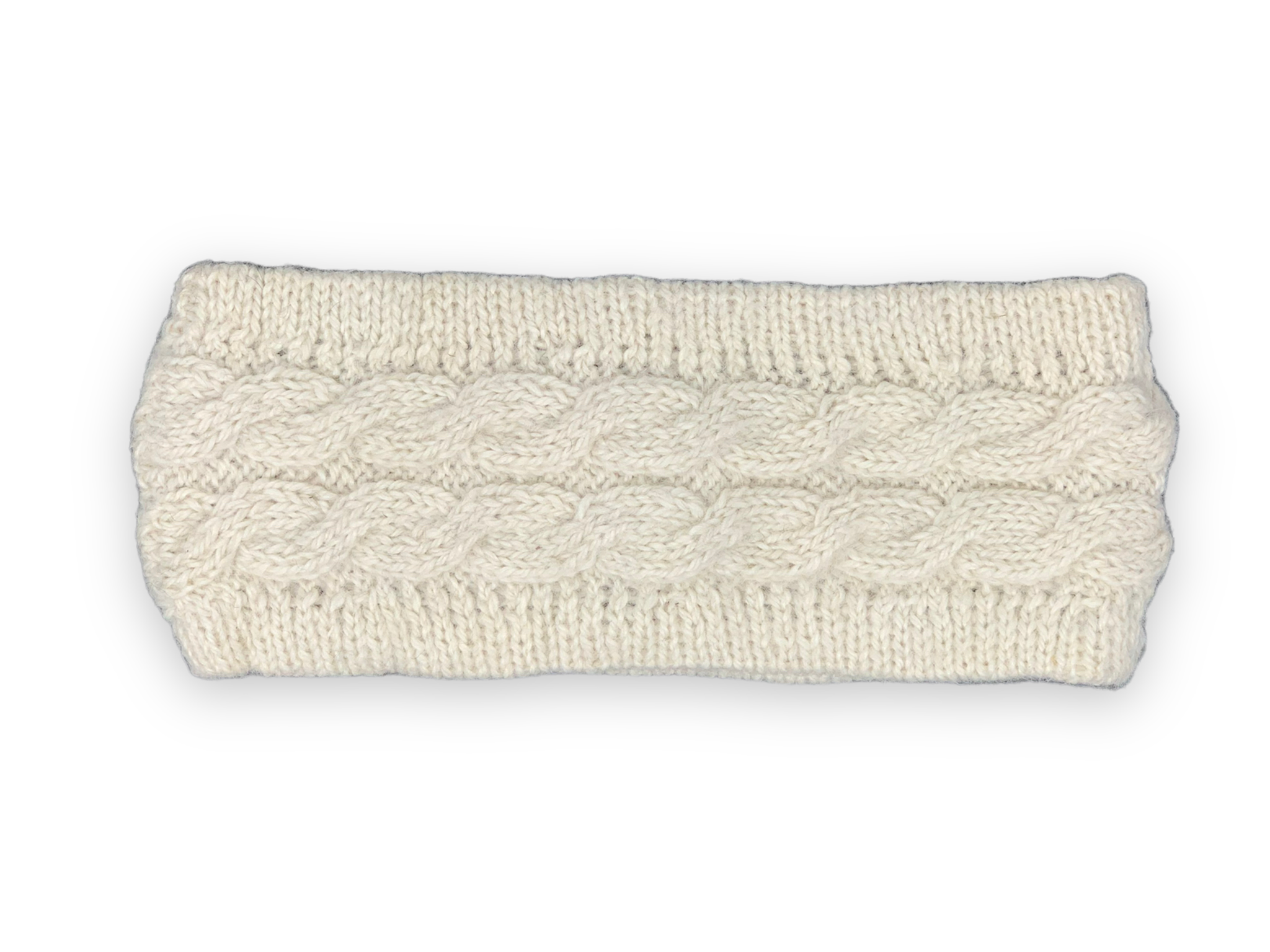 Aymara Ivory Headband for Women - Handwoven Alpaca Wool Hair Accessory for Yoga, Meditation & Boho Fashion