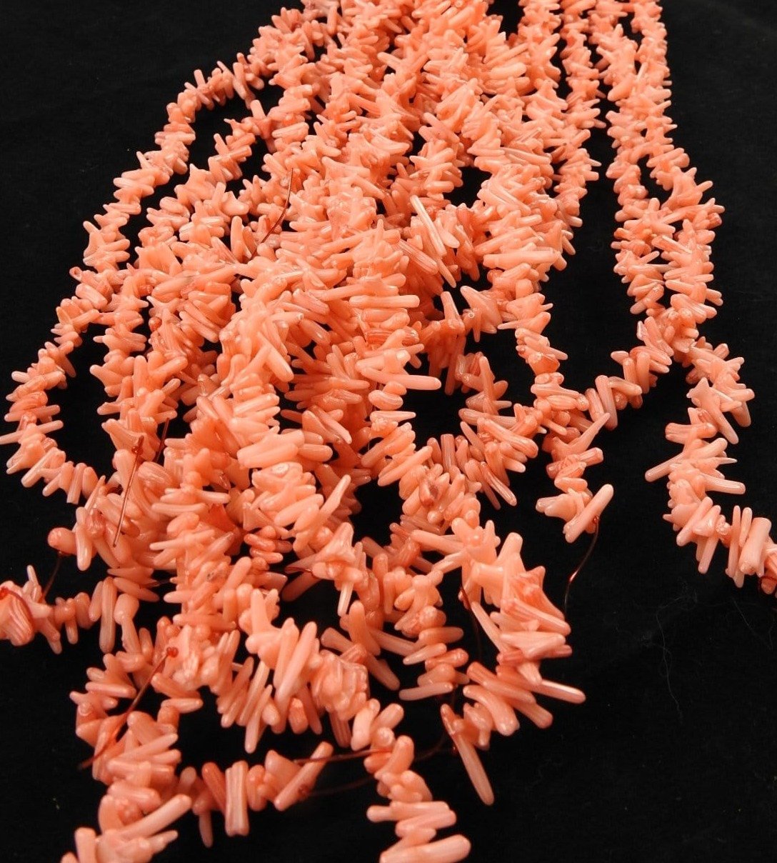 Coral Sticklet Bead Strand - Bulk Wholesale for Jewelry Making, DIY Crafts & Fashion Accessories | Perfect for Necklaces, Bracelets & Home Decor Projects