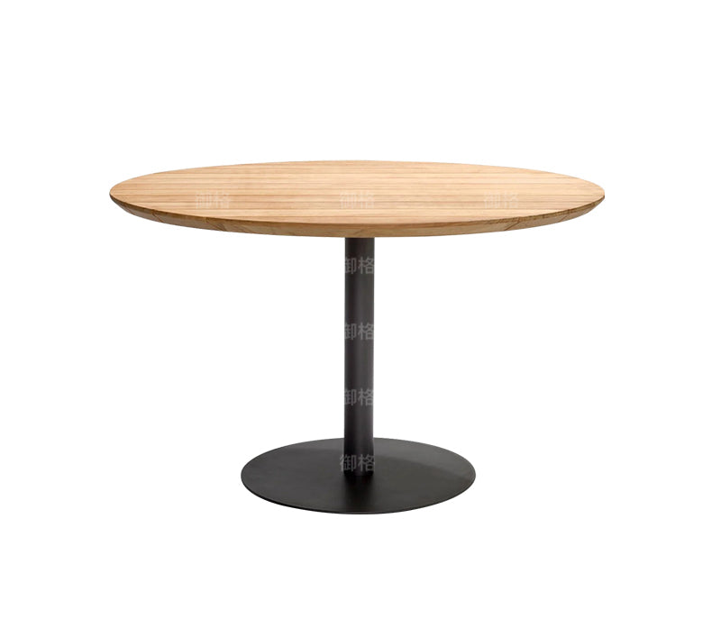 90cm teak round table