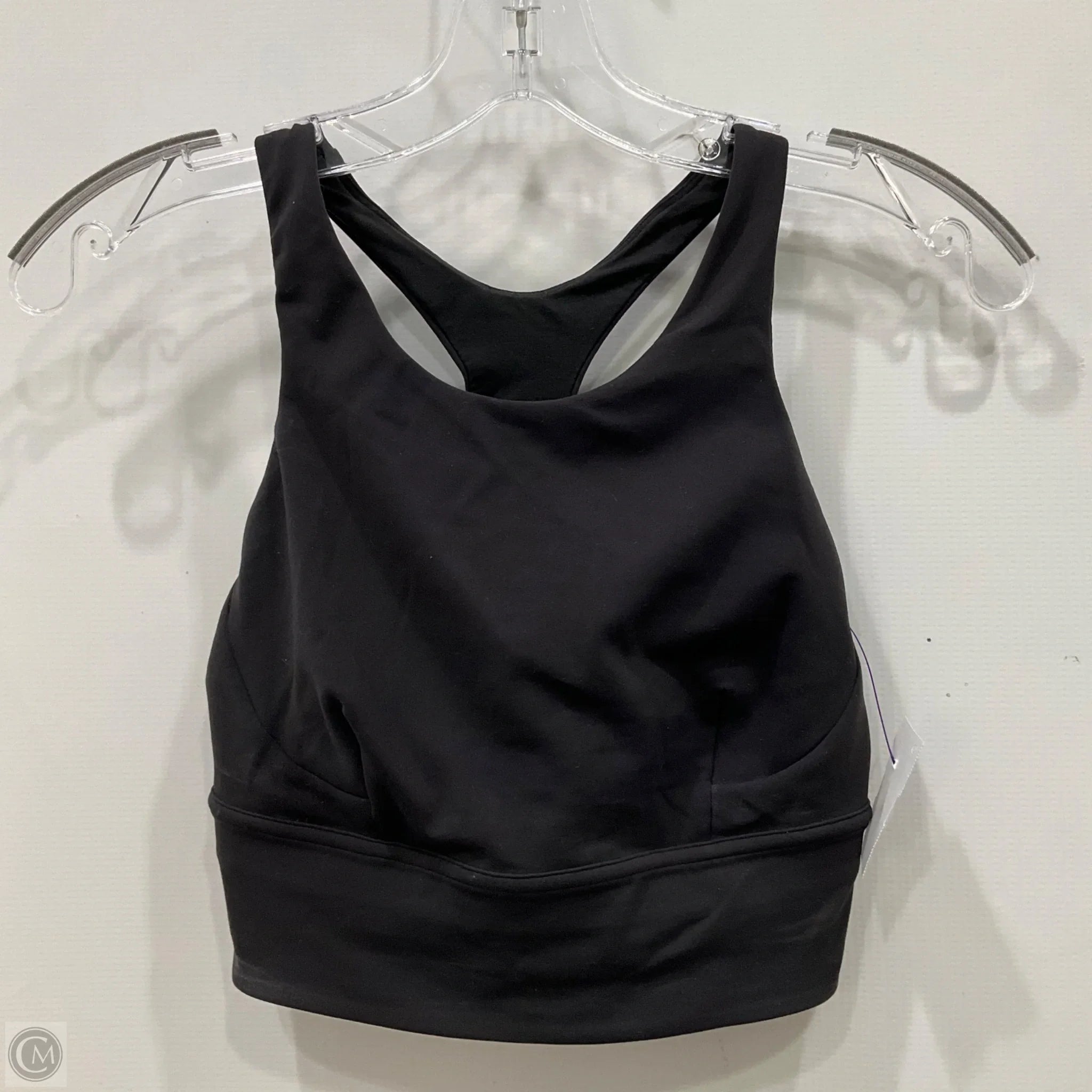 Lululemon Women's Black Athletic Sports Bra Size 6 - High Support Workout Top for Running, Yoga & Gym