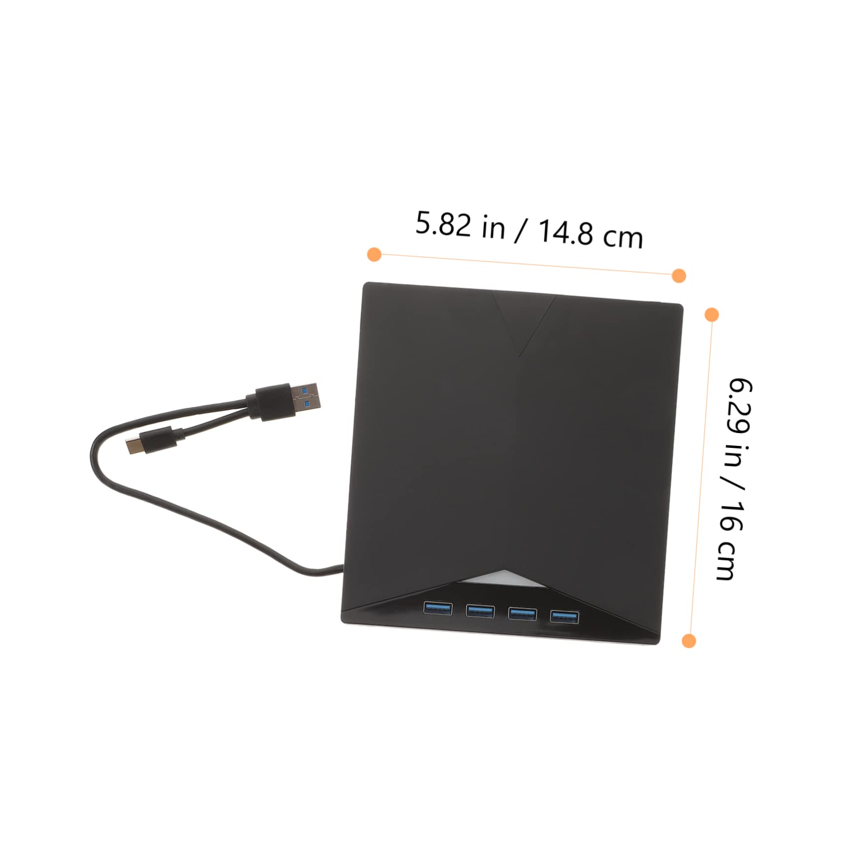 Housoutil 3-in-1 Portable USB External DVD Drive Burner Writer for Laptop & Computer - Watch Movies, Install Software, Backup CDs - Compatible with Windows & Mac | Perfect for Home Office, Business Travel, Movie Nights, Online Classes & Remote Work | Compact Design for Easy Storage & On-The-Go Use