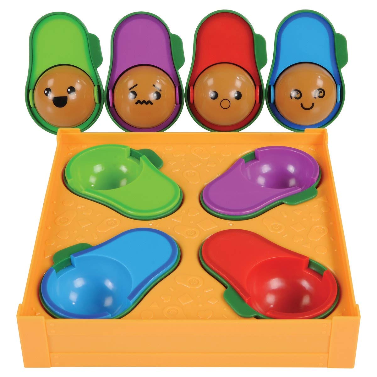Learning Resources Learn-A-Lot Avocados - 9 Piece Toddler Social Emotional Learning Toys for Fine Motor Skills Development, Educational Toys for Kids Ages 18+ Months - Perfect for Preschool Playtime and Early Childhood Development Activities