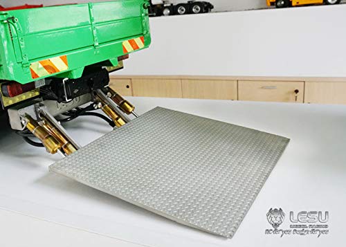 1/14 Scale Lesu Metal Hydraulic Tailgate Lift RC Truck for Off-Road Crawler & Heavy Duty Hauling - Perfect for RC Construction Simulation & Truck Enthusiasts