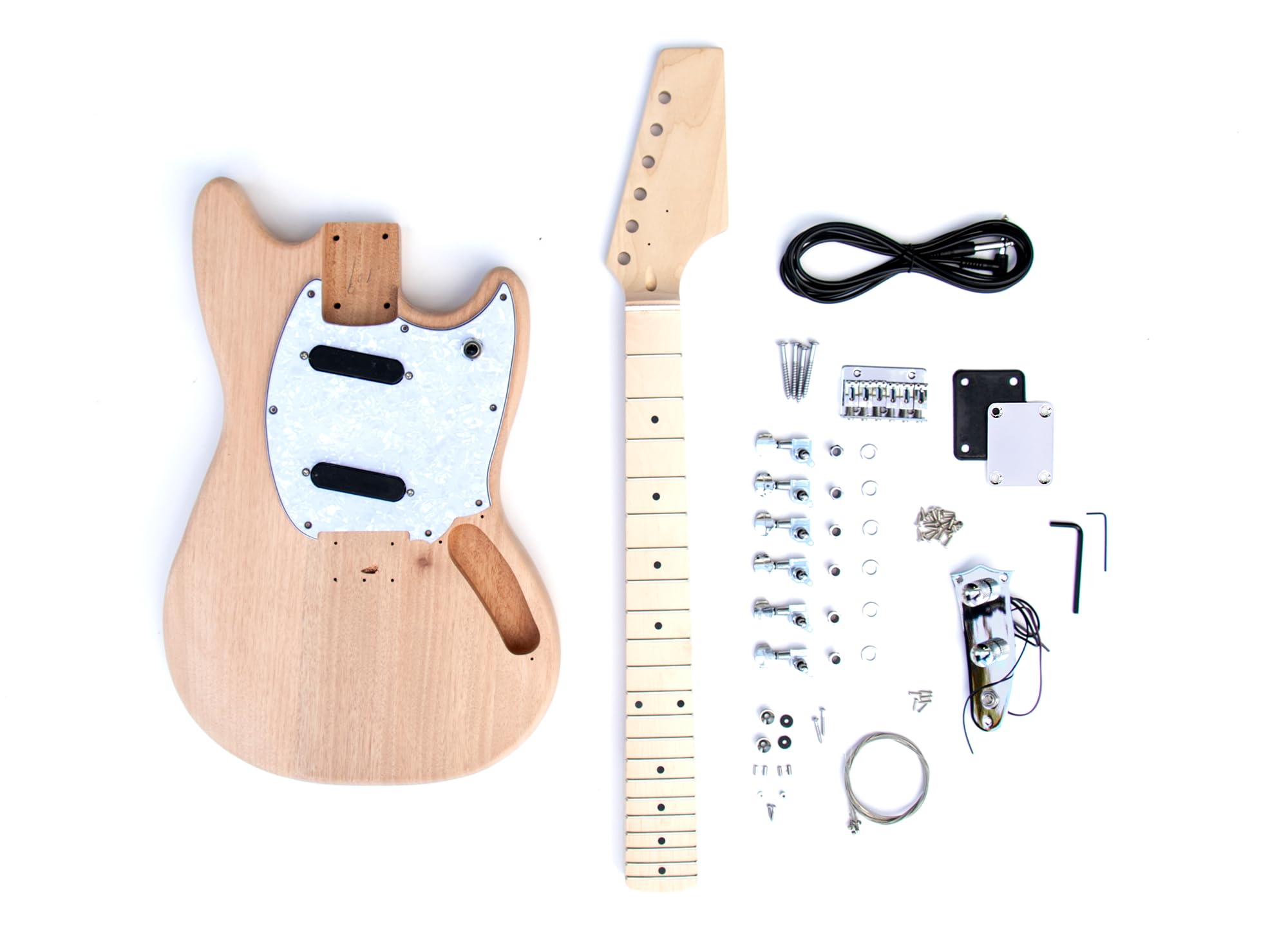 DIY MST Style Short Scale Electric Guitar Kit for Beginners - Build Your Own Custom Guitar at Home | Perfect for Learning, Practice & Gift Giving