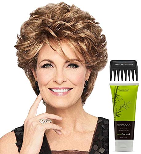 Dream Do Wig by Gabor with Christy's Wigs Q&A Booklet, BeautiMark Synthetic Shampoo & Wide Tooth Comb Bundle (4 Items) - Color GL10-14 | Perfect for Cosplay, Daily Wear & Hair Care