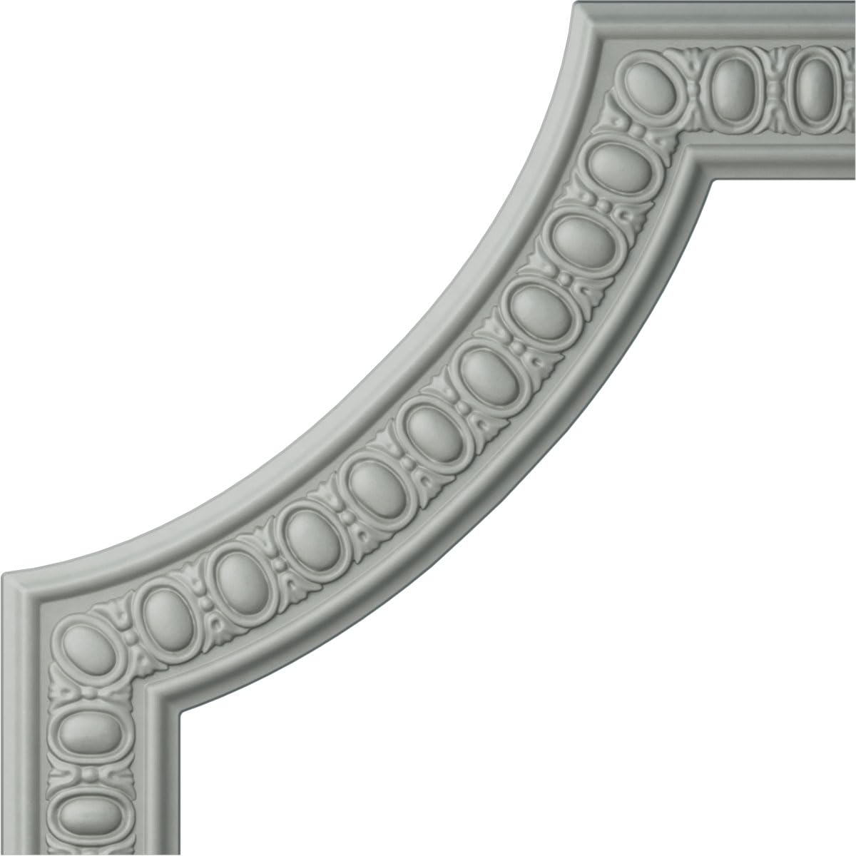 Ekena Millwork PML16X16CA-CASE-8 Caputo Egg & Dart Corner Panel Moulding (8-Pack) - 16 1/8