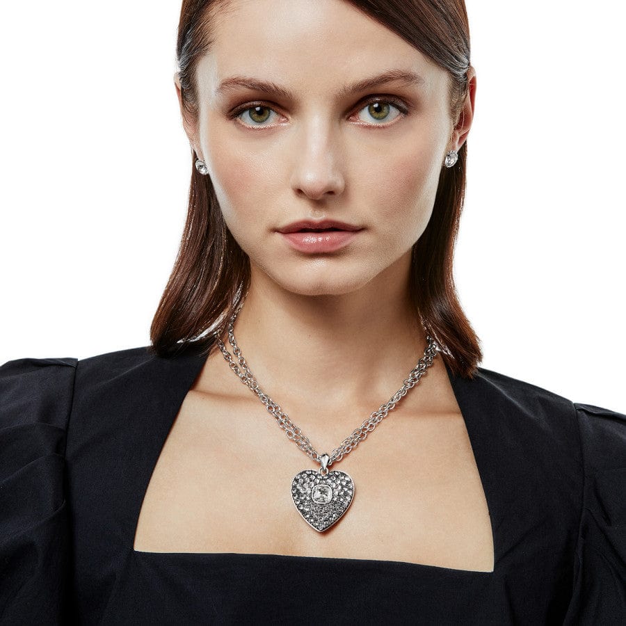 Adela Heart Pendant Convertible Necklace for Women - 18K Gold Plated Stainless Steel, Gift for Her, Valentine's Day, Anniversary, Birthday - Perfect for Date Night, Wedding, Party