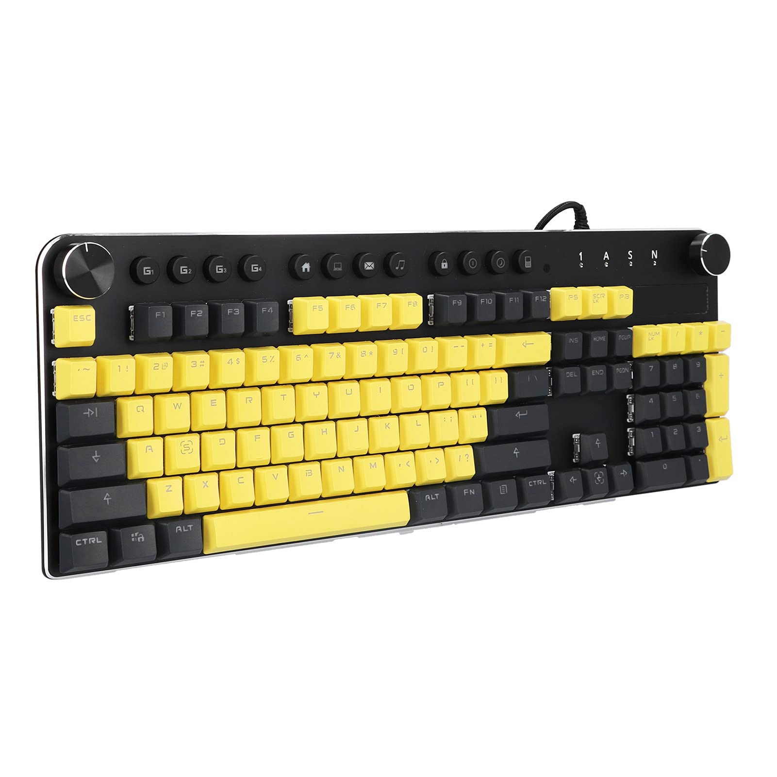 Hilitand 104-Key RGB Backlit Mechanical Gaming Keyboard - Ergonomic Square Keycaps, Wired USB for PC & Mac - Compatible with Windows 10/8/7/XP & macOS - Perfect for Typing, Gaming & Office Work (Tea Shaft)