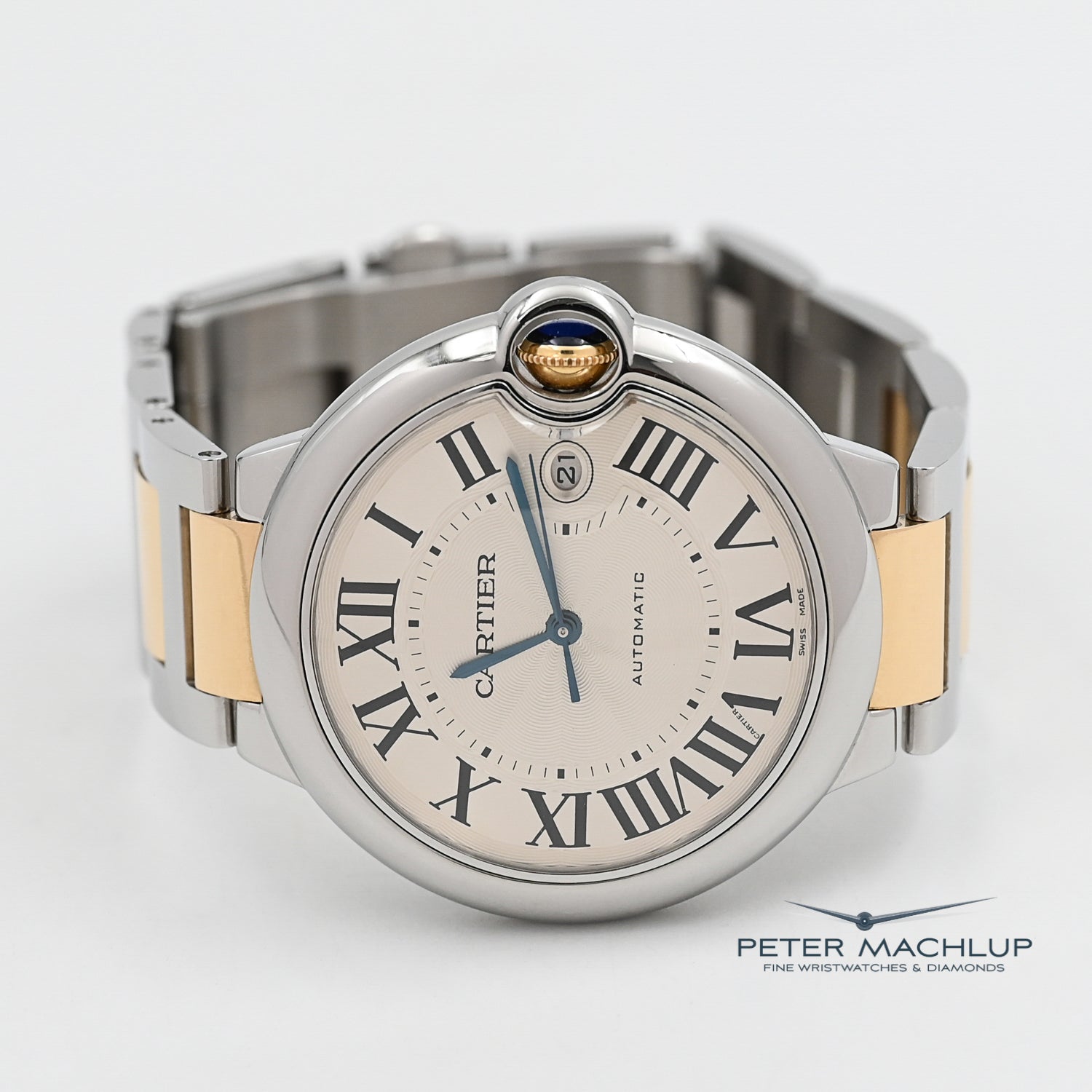 Cartier Ballon Bleu 42mm Automatic Men's Watch - Luxury Swiss Timepiece for Business & Formal Occasions
