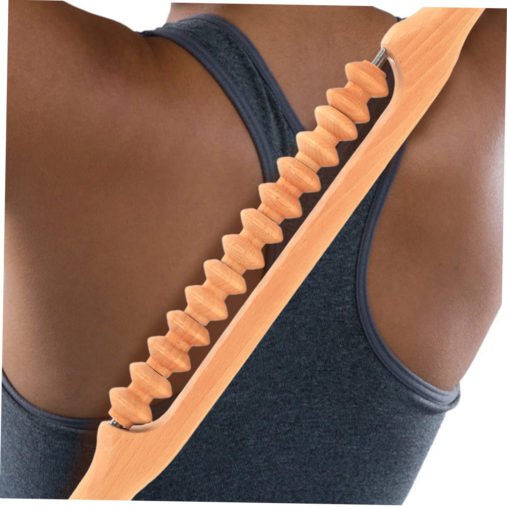Healeved Wooden Massage Roller - Foot, Hand, Scalp, Leg & Body Massage Tool for Relaxation & Pain Relief - Perfect for Home, Spa & Gym Use