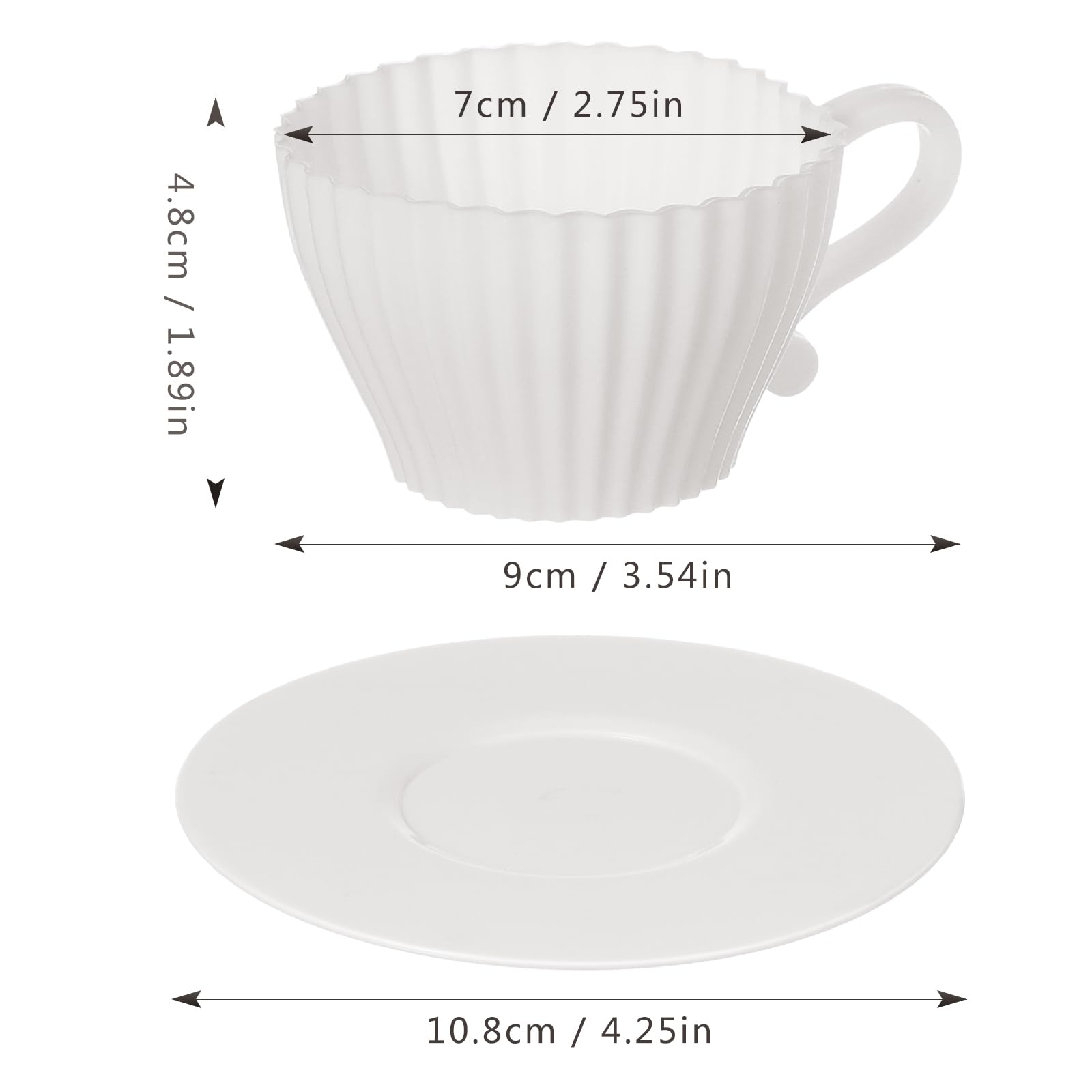 DOITOOL 4PCS Silicone Cupcake Liners - Reusable, Non-Stick, Oven Safe Baking Muffin Cups for Perfect Cupcakes & Muffins - Ideal for Home Baking, Parties, and Gift Packaging