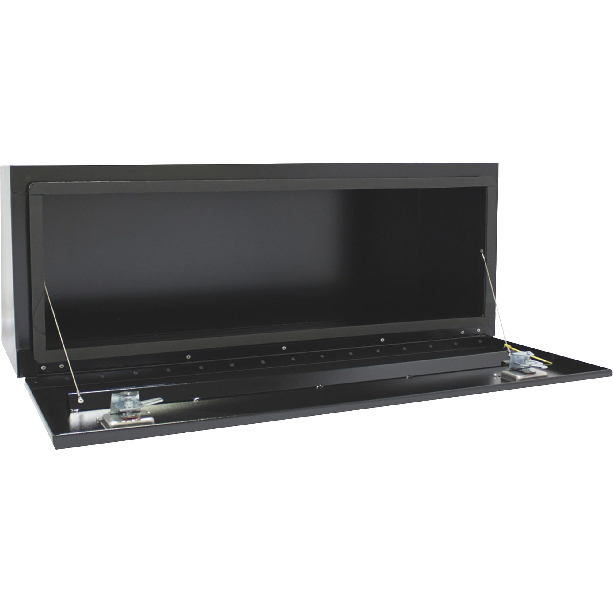 Northern Tool Underbody Truck Tool Box with Drop Door - Heavy Duty Steel Construction, Gloss Black Finish, T-Handle Latches, 48