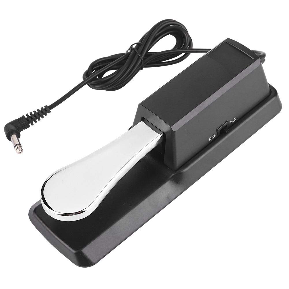 Universal Sustain Pedal for Digital Piano - Black Damper Keyboard Pedal Compatible with Electronic Pianos | Perfect for Home Studios, Live Performances & Music Practice