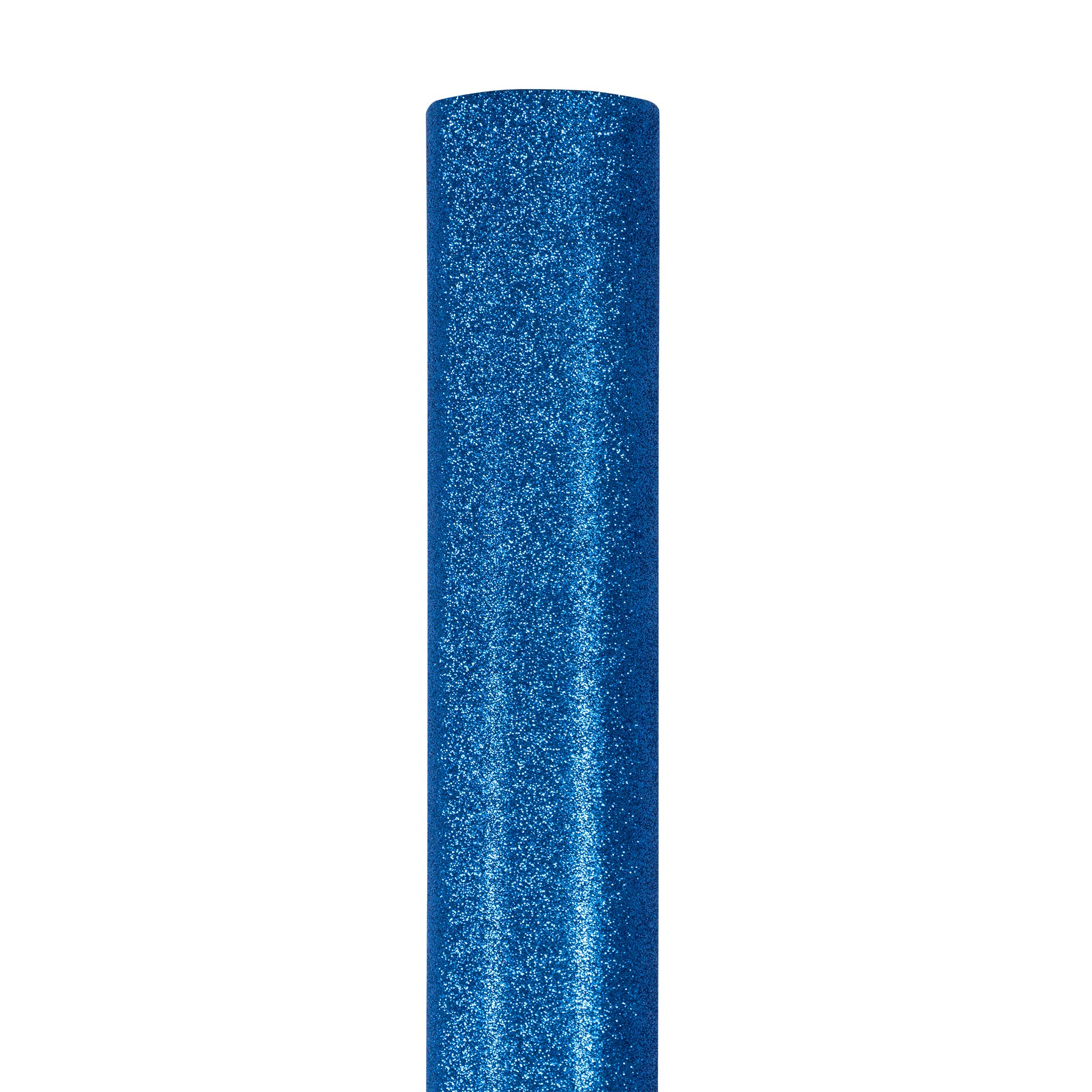 JAM Paper Premium Royal Blue Glitter Gift Wrapping Paper Roll - 25 Sq Ft - Perfect for Birthday, Christmas & Holiday Presents - Sold Individually