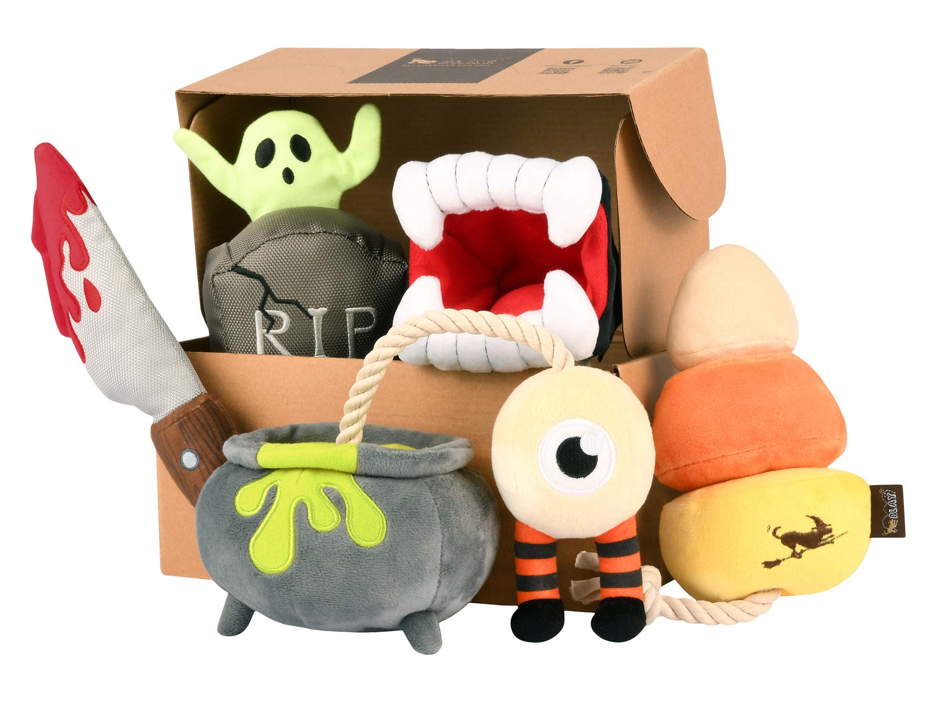 Howling Haunts Plush Dog Toys - Halloween Pet Toys for All Dogs - Fun Playtime Gift
