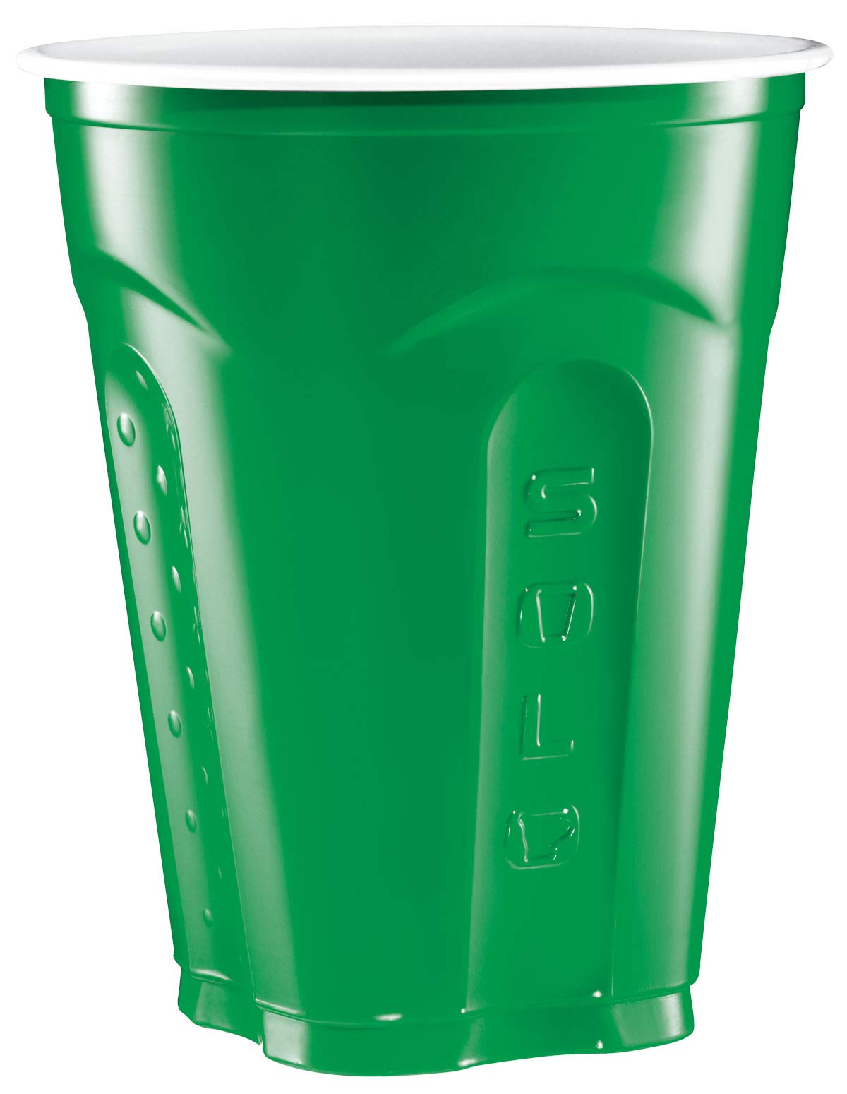 Solo Squared Green Plastic Cups 18 Oz (60 Count) - Perfect for Parties, BBQs, Picnics & Outdoor Events