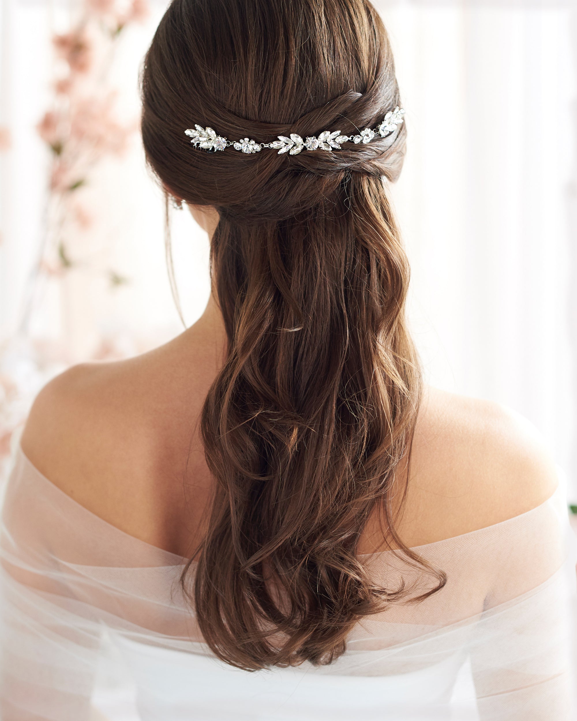 Melanie Crystal Headpiece - Elegant Rhinestone Hair Accessory for Women | Perfect for Weddings, Parties, and Special Occasions