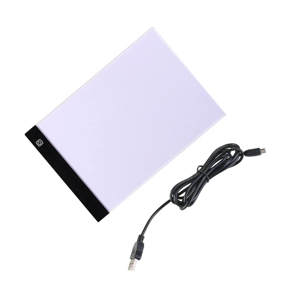 VICASKY A4 LED Light Box Tracing Board - Portable Light Pad for Kids & Artists, Digital Drawing Sketching, Animation, Artcraft, Calligraphy - Perfect for Home, School & Studio Use