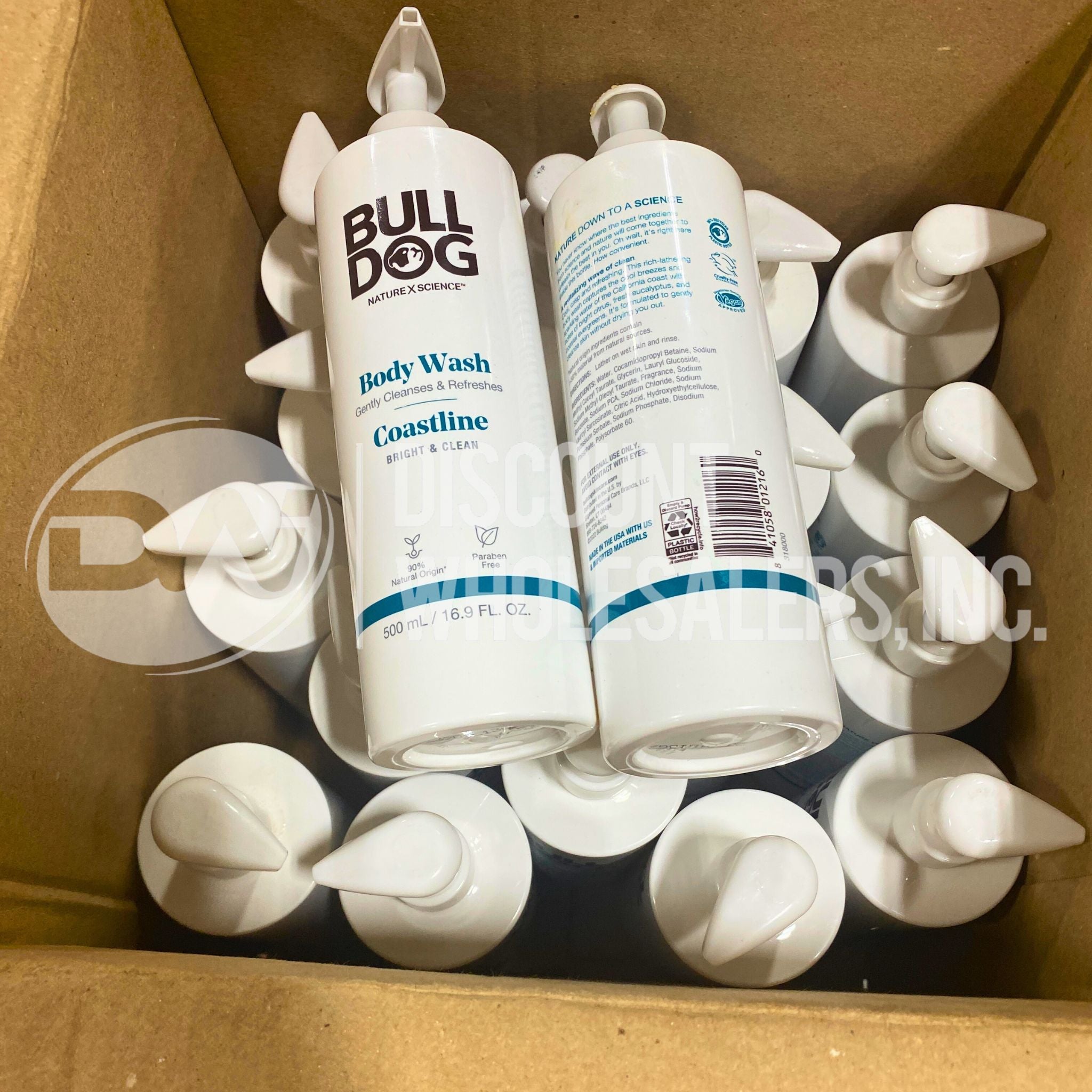 Bull Dog Body Wash Coastline Bright & Clean - 40 Pcs Bulk Pack for Men | Refreshing & Hydrating Shower Gel | Perfect for Gym, Travel & Daily Use