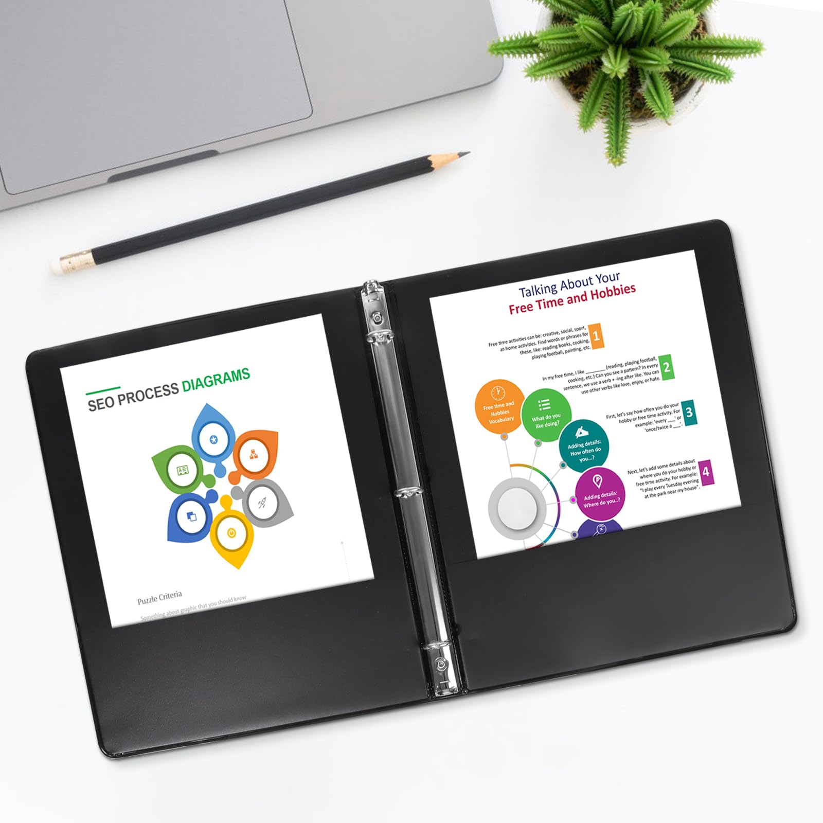 1-Inch Round Ring Binder 12-Pack - Black 3-Ring Binder for Letter Size Paper, School Supplies, Office Organization & Presentation Documents | Durable for Classroom, Work & Home Use