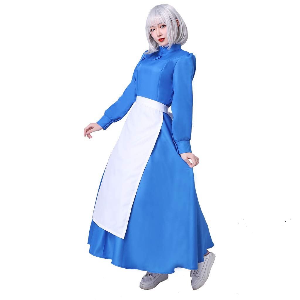 Anime Cosplay Costume for Women - Blue Apron Dress DIY Outfit | Perfect for Halloween, Cosplay Events & Themed Parties
