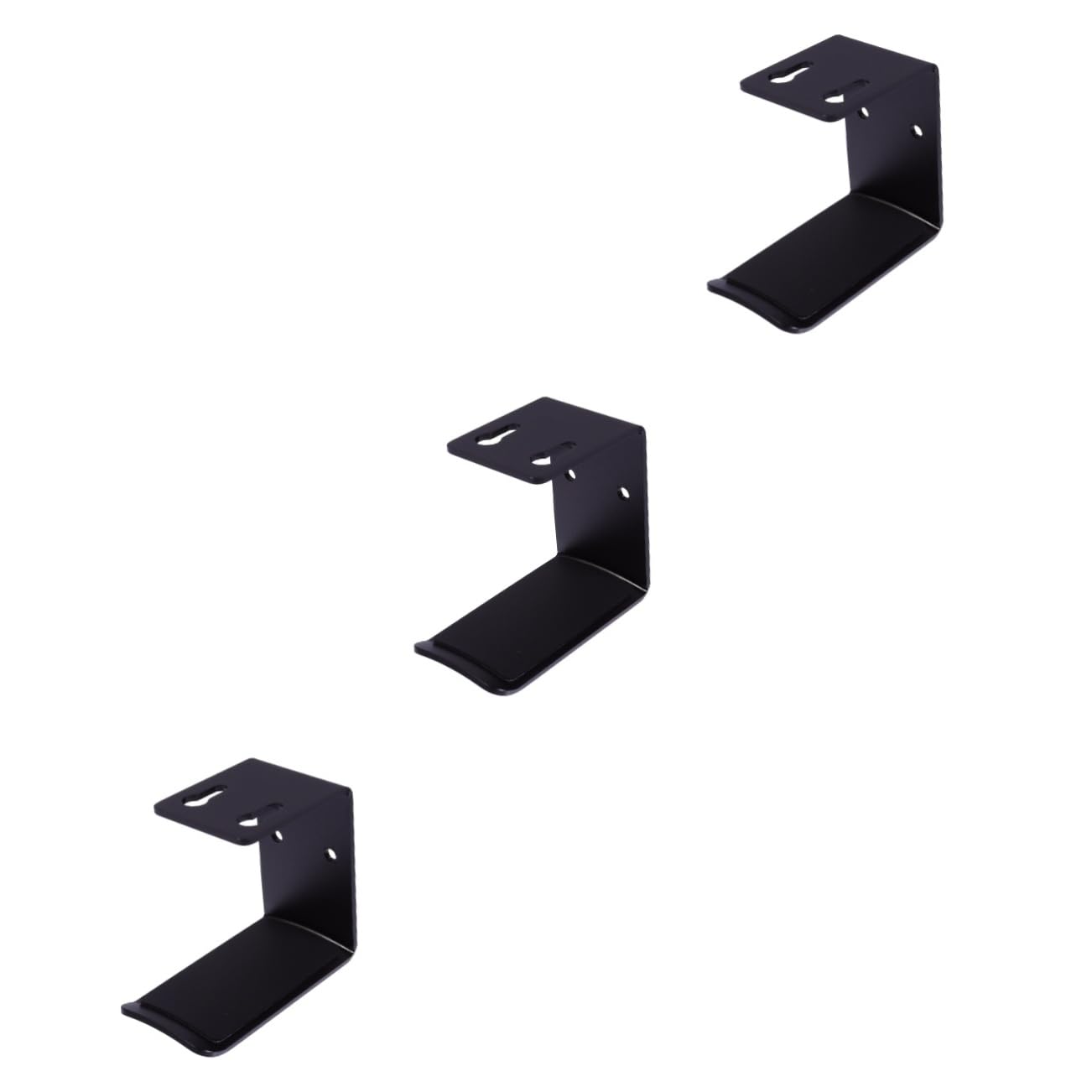 Angoily 3-Pack Aluminum Alloy Headphone Wall Hooks - Space-Saving Headset Bracket & Earphone Hanger for Desk Organization - Perfect for Home Office, Gaming Setup, and Studio Use