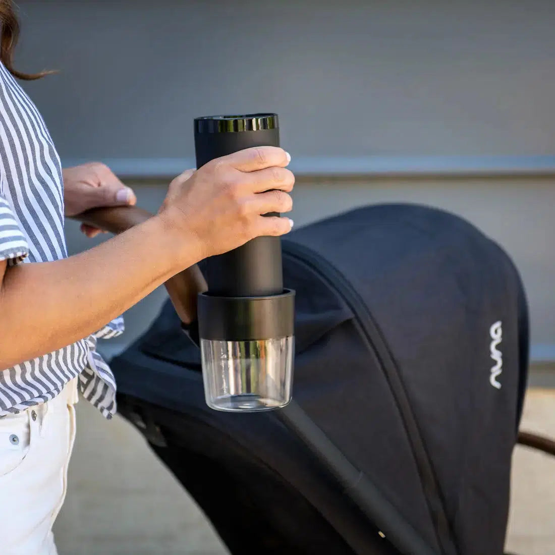 Nuna Triv Series Cup Holder - Universal Car Seat & Stroller Accessory for Coffee, Bottles & Snacks - Perfect for Parents On-the-Go