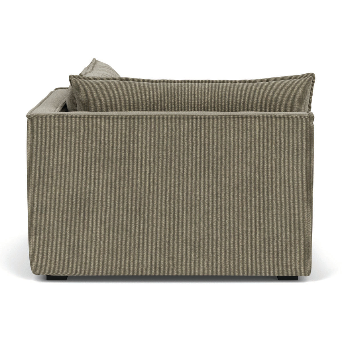 Daphne Velvet Right Corner Modular Sofa - 1 Seater Contemporary Sectional Couch for Small Spaces | Perfect for Apartments, Living Rooms & Cozy Corners