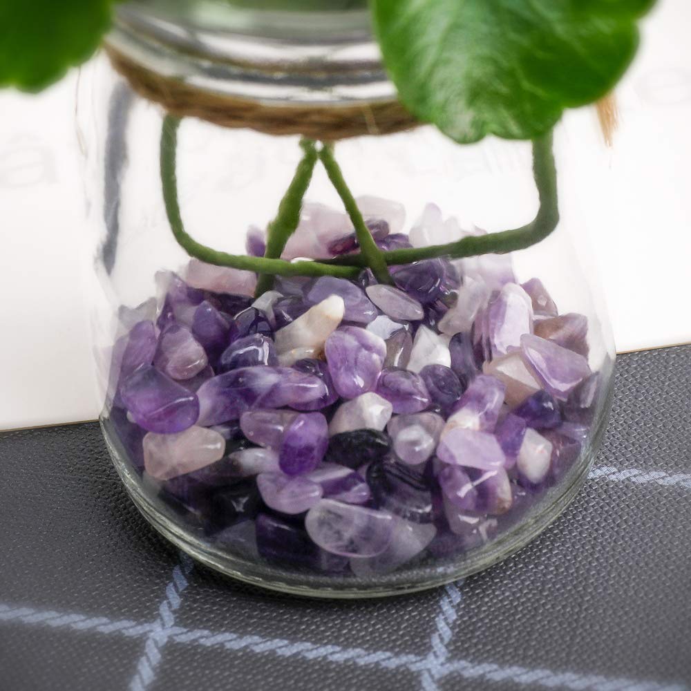 Crushed Gemstone Chips for Jewelry Making, DIY Crafts, and Home Decor - Natural Tumbled Stone Chips for Beading, Vase Fillers, and Decorative Accents