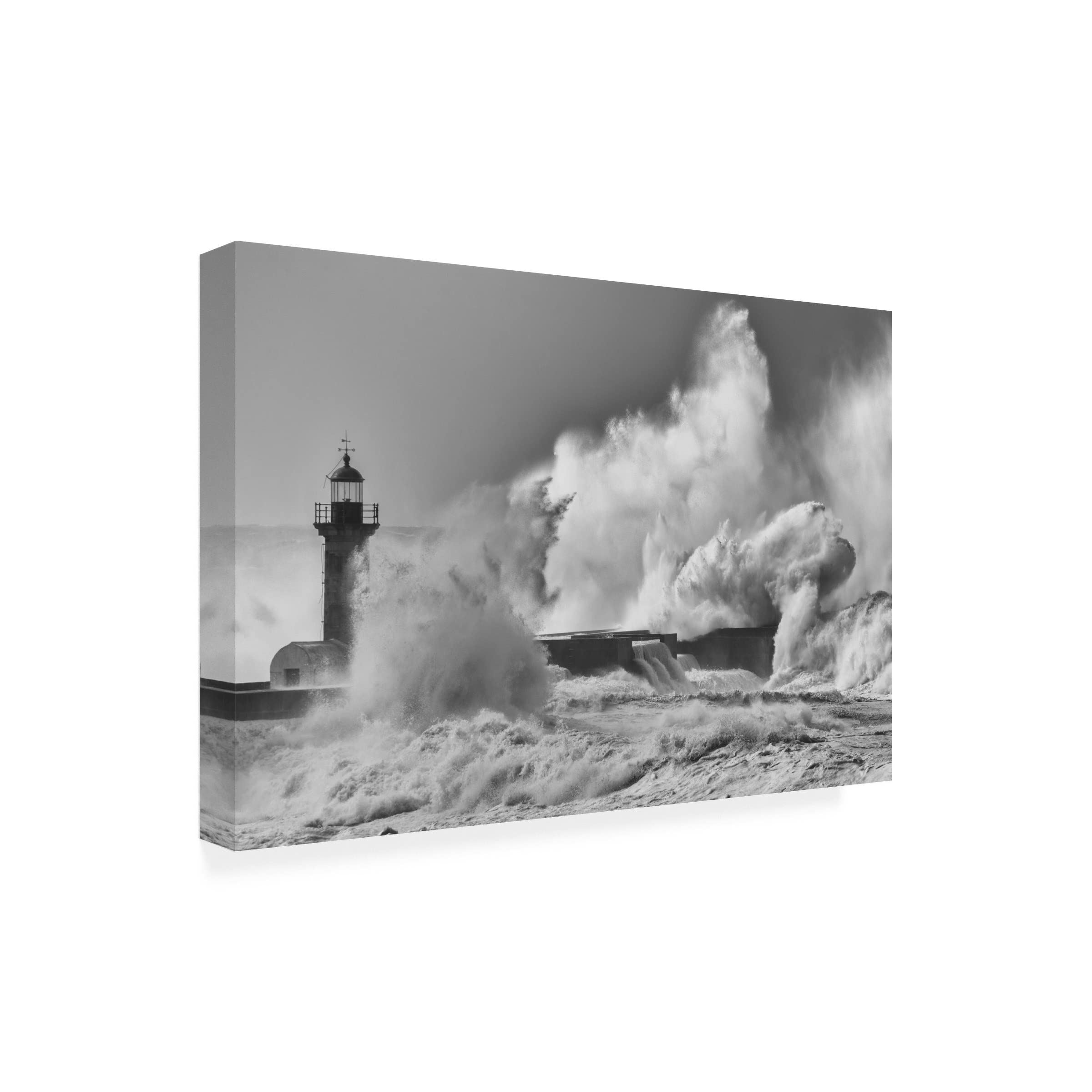Trademark Fine Art 'Whirlwind' Canvas Wall Art by Ricardo Leal - Modern Abstract Painting for Living Room, Bedroom & Office Decor