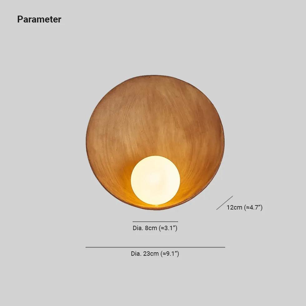 Modern Round Resin Wall Lights - Sleek & Stylish Indoor Lighting for Living Room, Bedroom, and Hallway Decor
