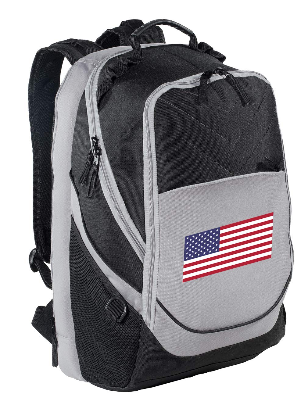 American Flag Backpack USA Patriotic Large Laptop Bag for School, Work, and Travel