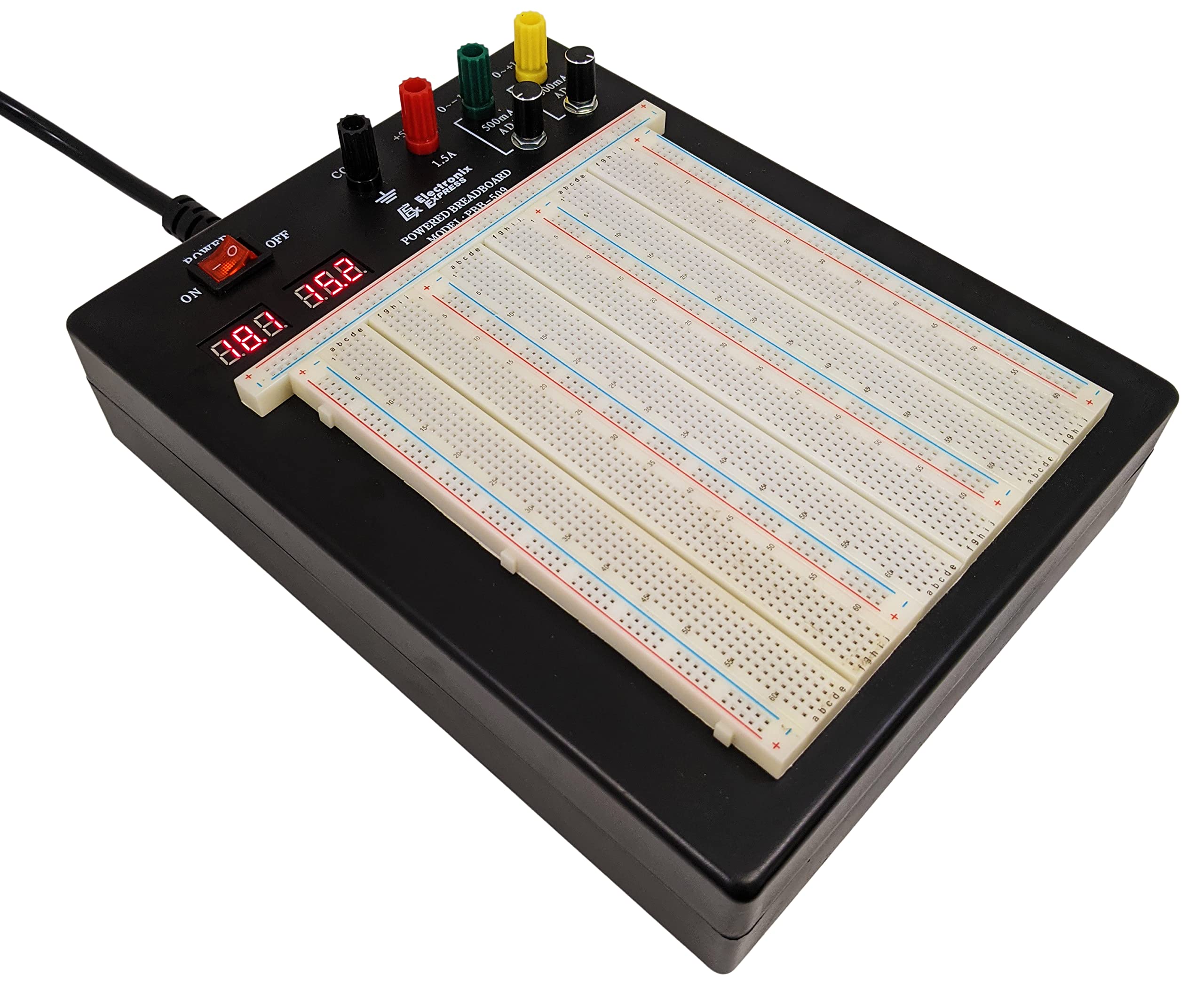 2390 Tie Points Solderless Breadboard Kit with 3 Regulated Power Supplies & 2 LED Voltmeters - Perfect for Electronics Prototyping, Arduino Projects, and STEM Education