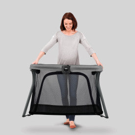 Chicco Alfa Lite Lightweight Travel Playard - Portable Baby Crib for Travel & Home Use, Midnight Blue - Perfect for Nursery, Daycare & On-the-Go Parents