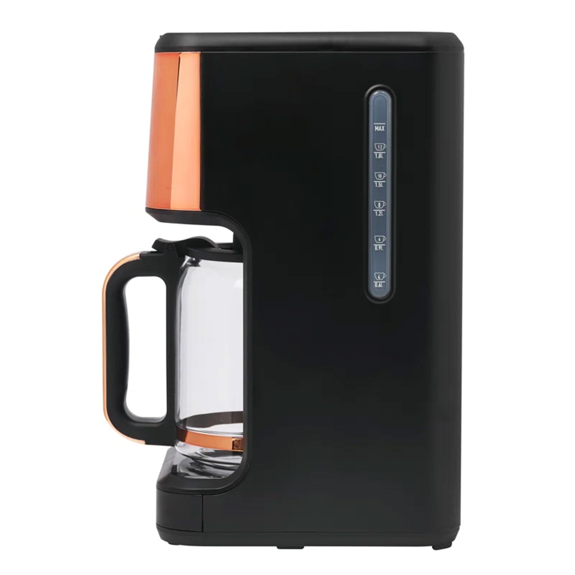 HADEN 14-Cup Programmable Coffee Maker with 120-Minute Keep Warm, Delay Brew & Adjustable Strength - Black/Copper - Perfect for Home, Office & Entertaining