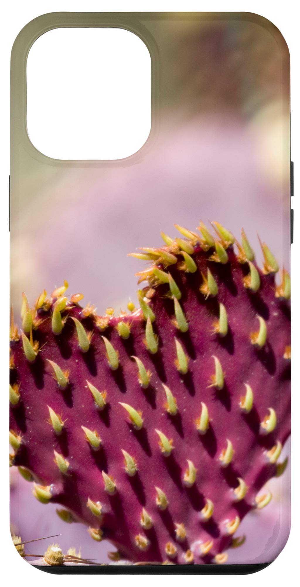 iPhone 12 Pro Max Case - Cute Purple Cactus Design Slim Protective Phone Cover for Women | Perfect Gift for Her, Birthday, Christmas | Compatible with Work, Travel & Everyday Use