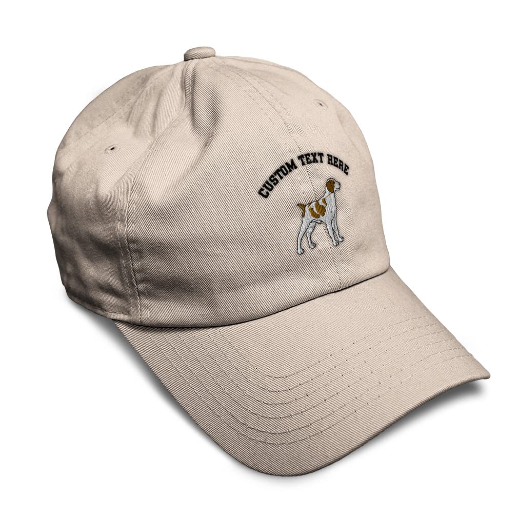 Soft Cotton Baseball Cap with Brittany Spaniel Embroidery - Unisex Dog Lover Hat for Men & Women - Perfect for Outdoor Activities, Hunting, and Casual Wear