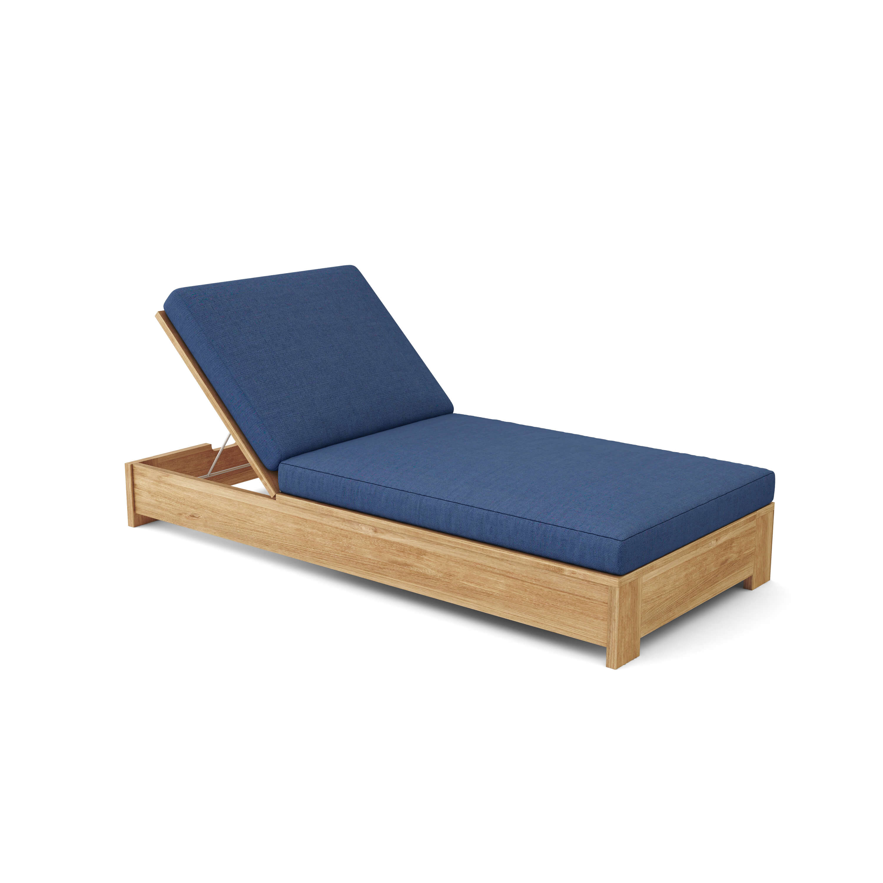 Premium Teak Wood Sun Lounger - Outdoor Patio Poolside Chaise Lounge for Backyard, Beach & Garden Relaxation | Weather-Resistant & Comfortable