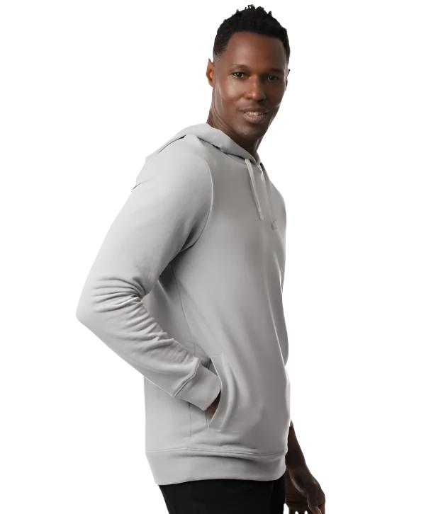 Travis Mathew Men's Cloud Hoodie - Lightweight Fleece Pullover Hooded Sweatshirt for Running, Gym & Casual Wear | Sleet Color