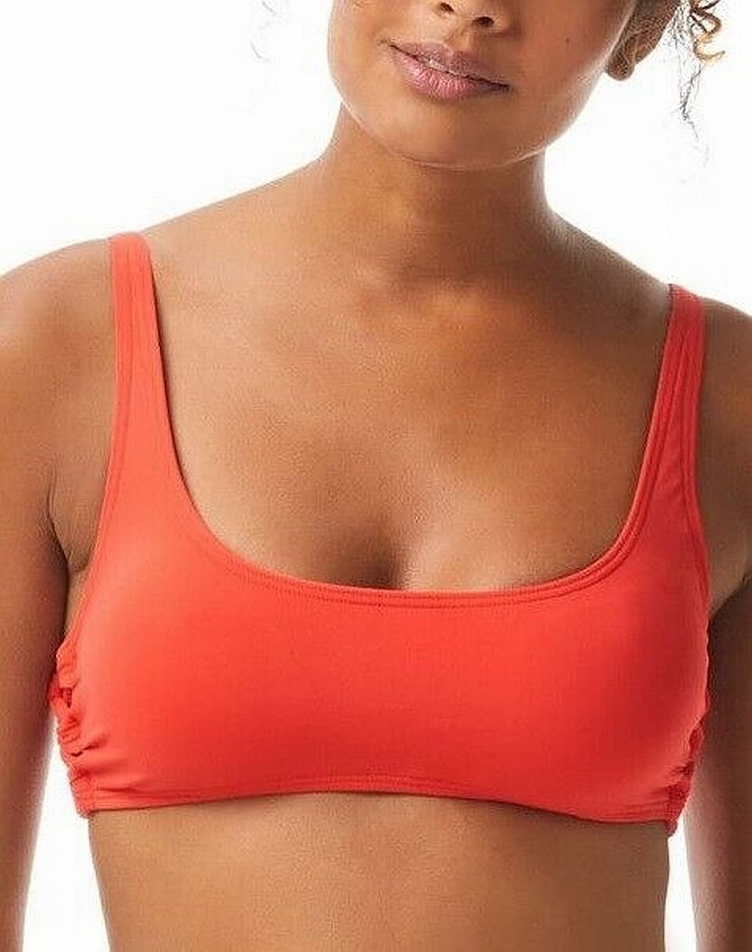 Vince Camuto Solid Side Lace Bikini Top for Women - Sexy Swimwear for Beach, Pool & Summer Vacations