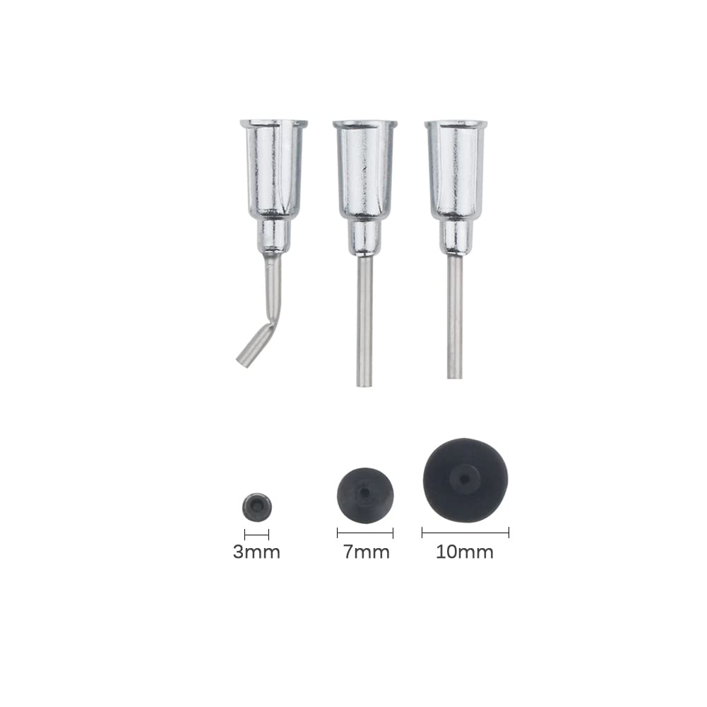 Anti Static Vacuum Sucking Pen with 4 Replaceable Suction Heads - Precision IC Chip SMD SMT Pickup Tool for Electronics Repair and PCB Assembly | ESD Safe Component Handling for Circuit Board Work