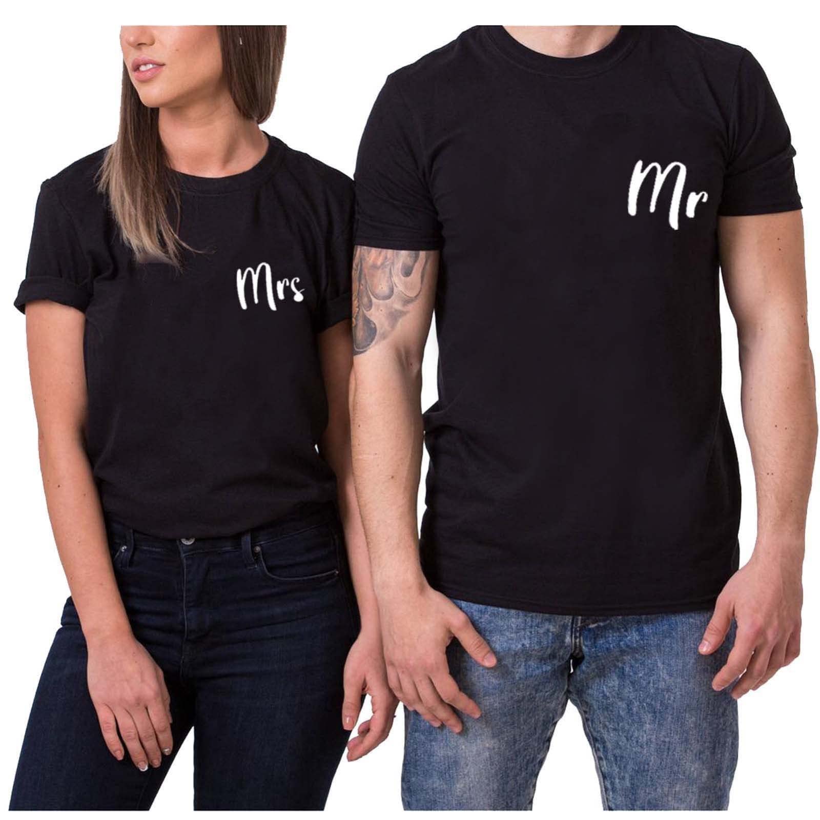 Valentine's Day Couples T-Shirt for Men - Print Letter Love Floral Short Sleeve Dress Shirt | Perfect for Romantic Dates & Anniversary Gifts