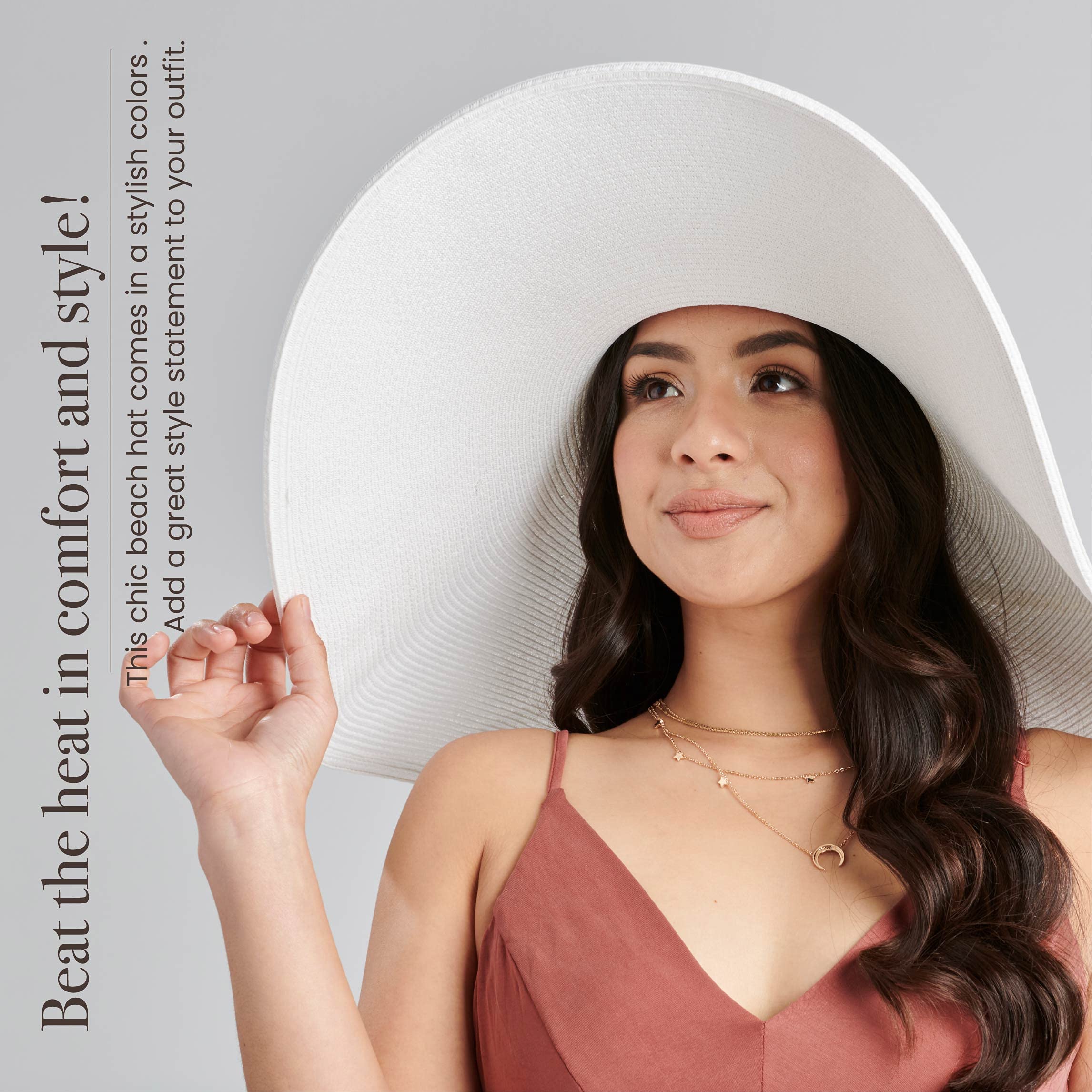 San Diego Hat Company Women's UPF 50+ Ultrabraid Wide Brim Sun Hat - Adjustable Summer Beach Hat for Outdoor Activities, Gardening, and Vacation Protection