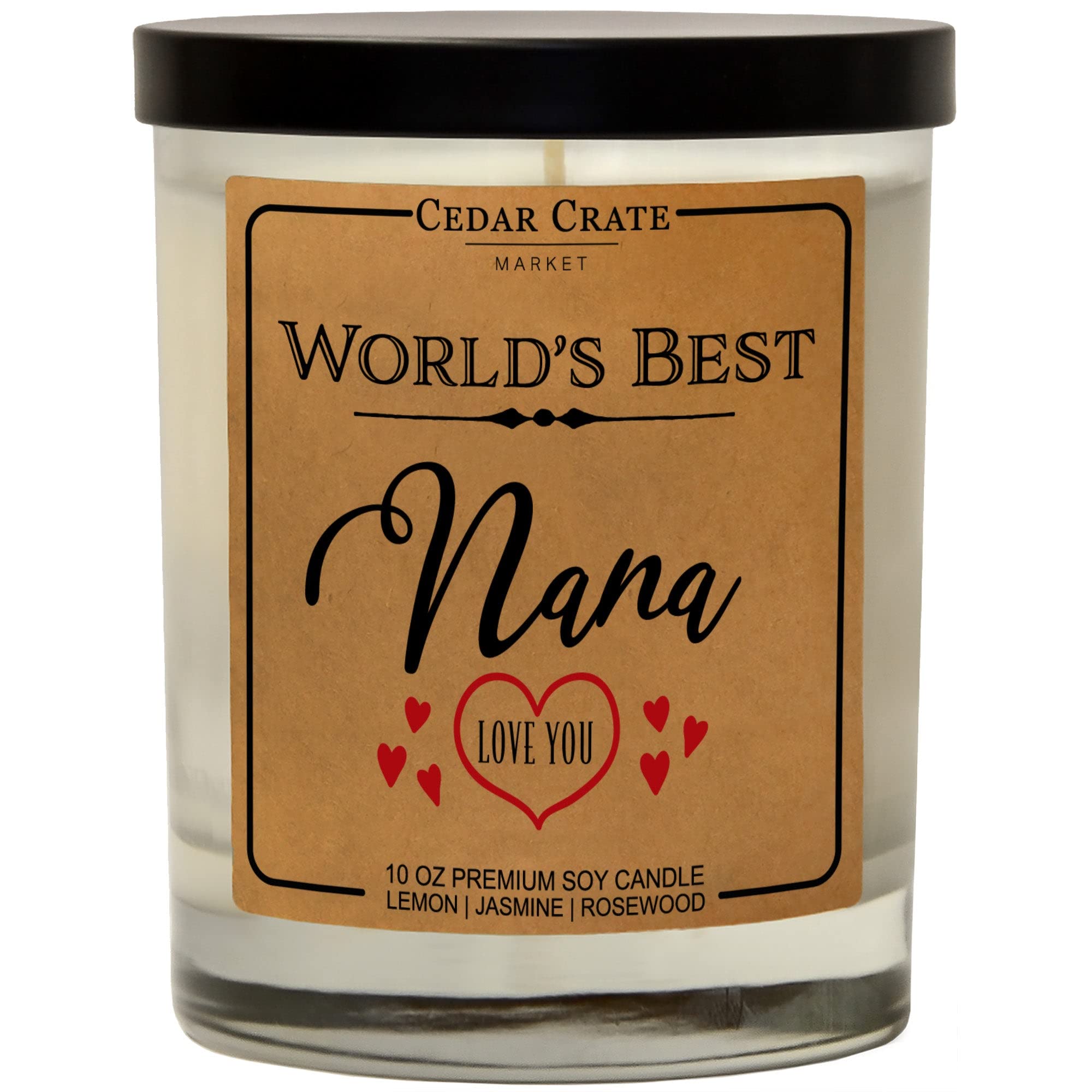 World's Best Nana Candle - Funny & Heartwarming Gift for Grandma, Birthday Present from Grandchildren | Perfect for Mother's Day, Christmas & Special Occasions
