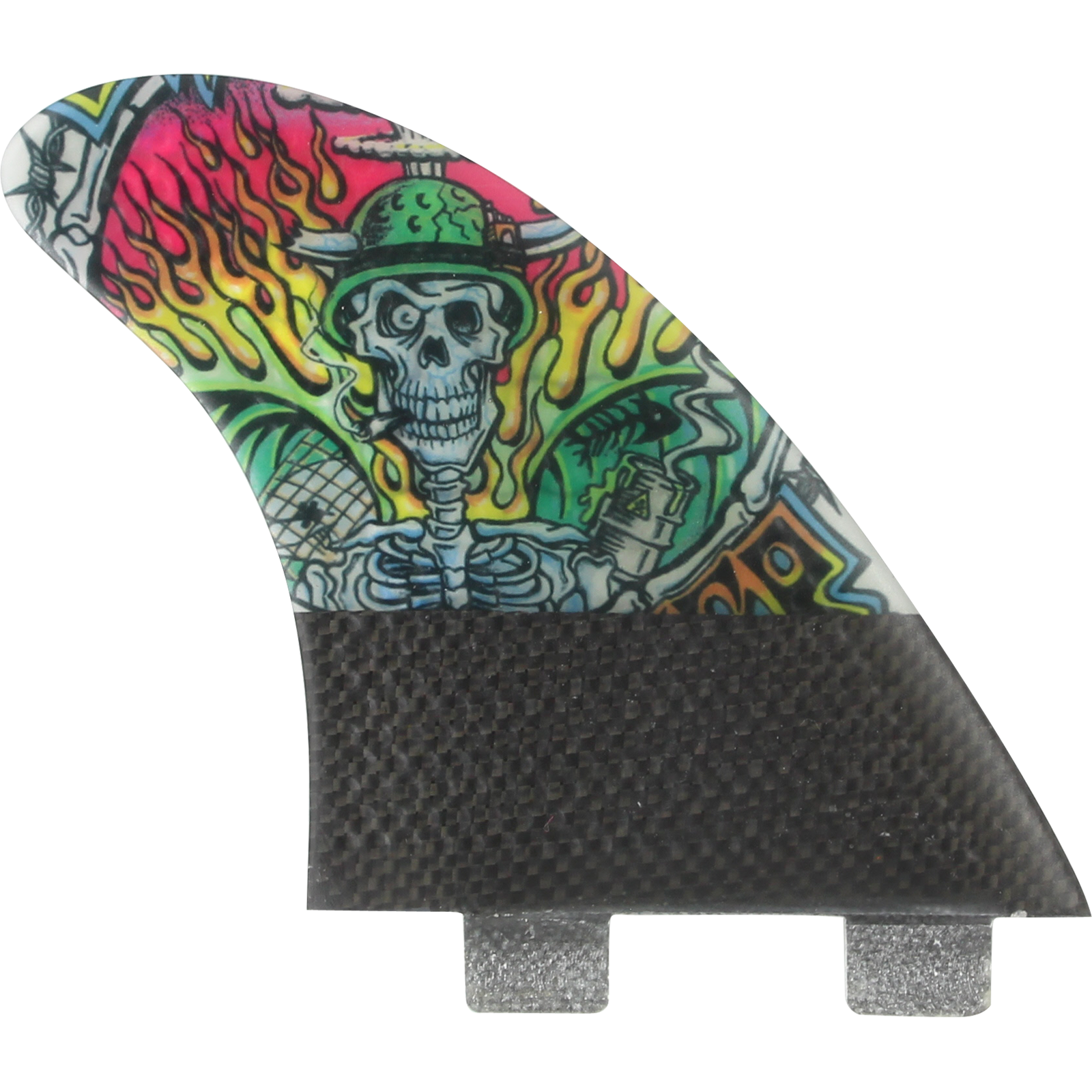 3D Darkside Carbon Twin Tab Fletcher Quad Wildride Surfboard Fin Set of 3 - High Performance Surfing Fins for Pro Waves & Big Swells