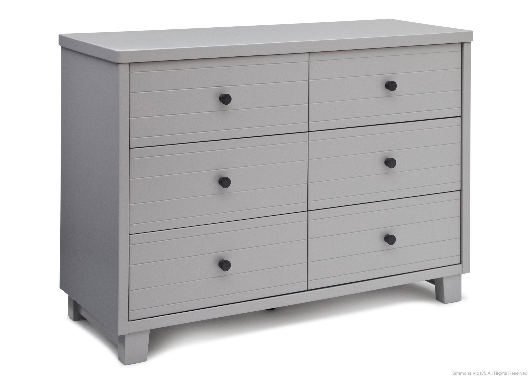 Rowen Double Dresser - 6-Drawer Solid Wood Chest for Bedroom Storage | Modern Dresser with Mirror for Home Organization | Perfect for Master Bedroom, Guest Room & Nursery